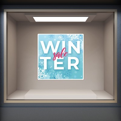 Houseart - ΣΗΜΑΝΤΙΚΟ: Σε περίπτωση διαφοράς τιμής από το κατάστημα ισχύει παντα και μόνο η τιμή του καταστήματος Sale pink, Εκπτωτικά, Αυτοκόλλητα βιτρίνας, 80 x 80 εκ.